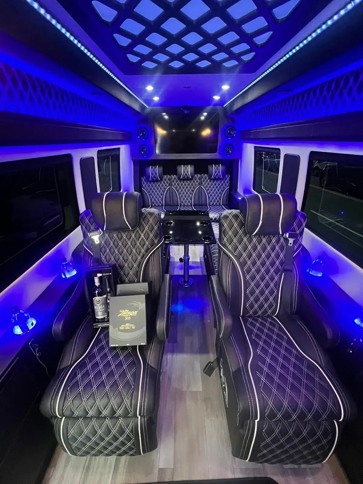 Jet Sprinter passenger seating and interior trim, New Jersey Executive Shuttle — interior view 2