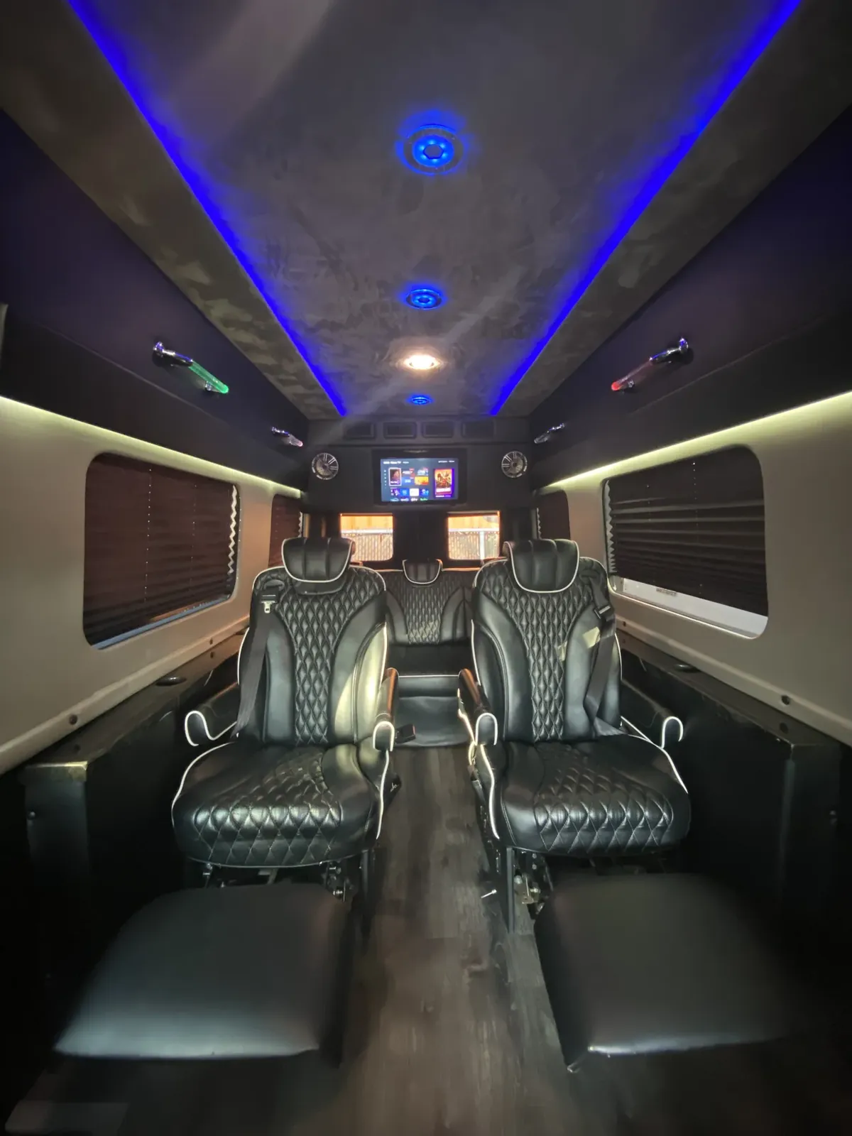 Jet Sprinter passenger seating and interior trim, Long Island Executive Shuttle — interior view 2
