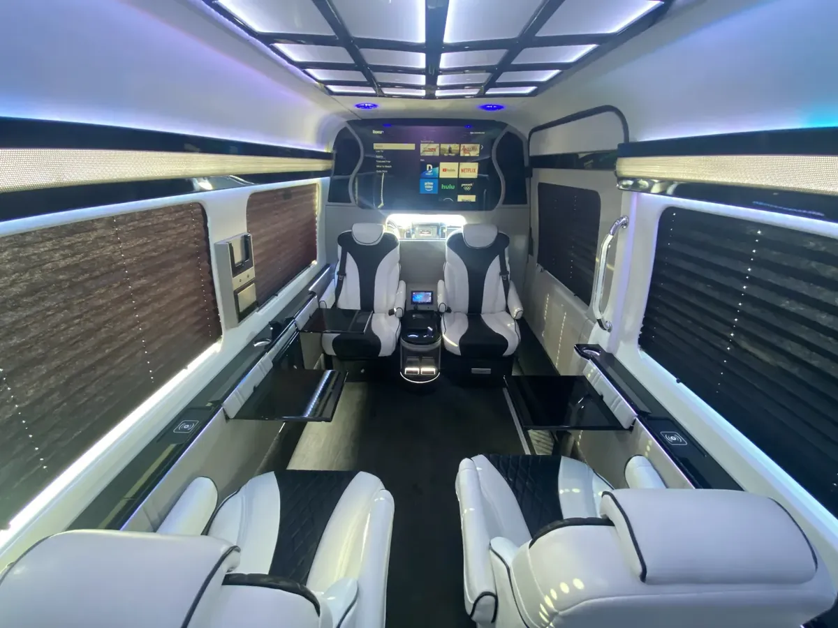 Jet Sprinter passenger seating and interior trim, Jet Sprinter NYC