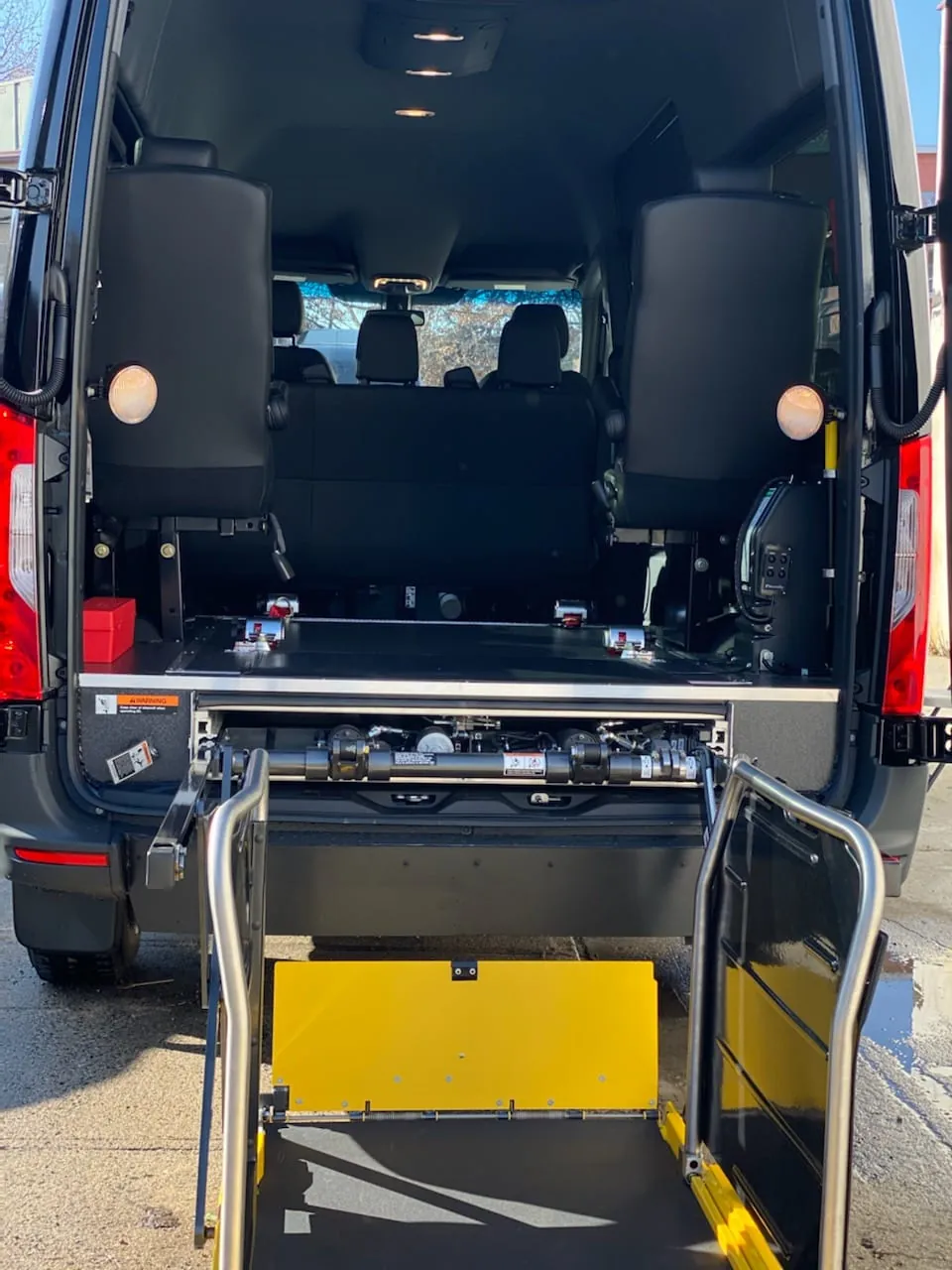 Wheelchair-accessible Sprinter interior
