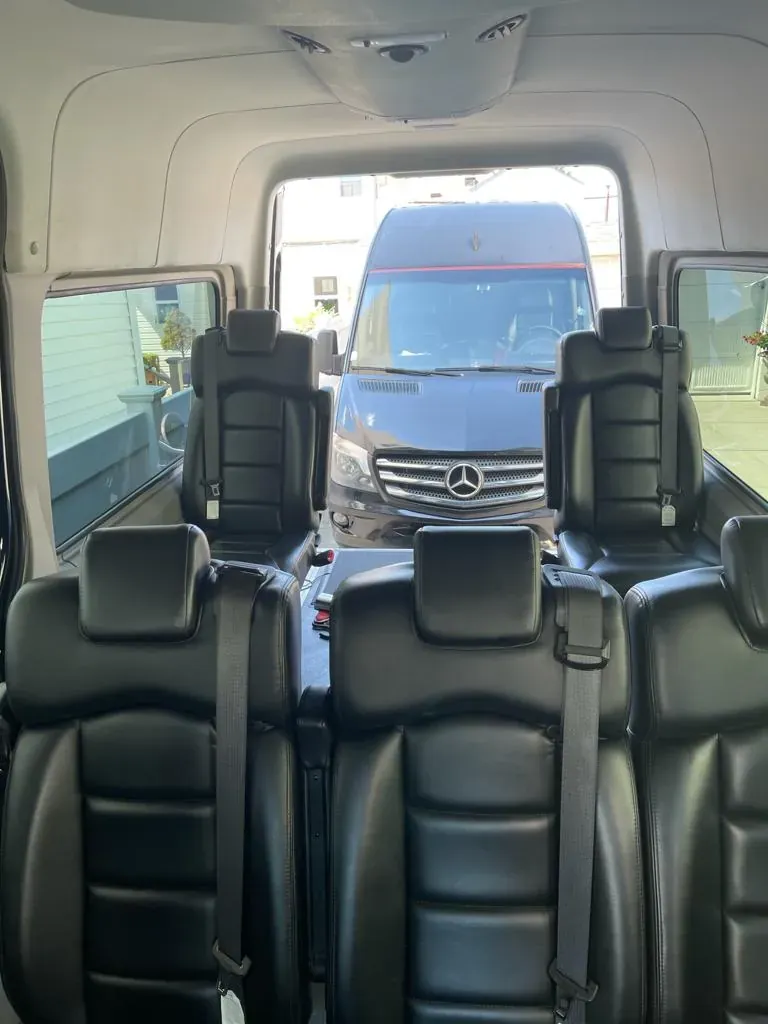 Wheelchair-accessible Sprinter interior photo 9 of 10, ExecutiveSprinterNYC.com